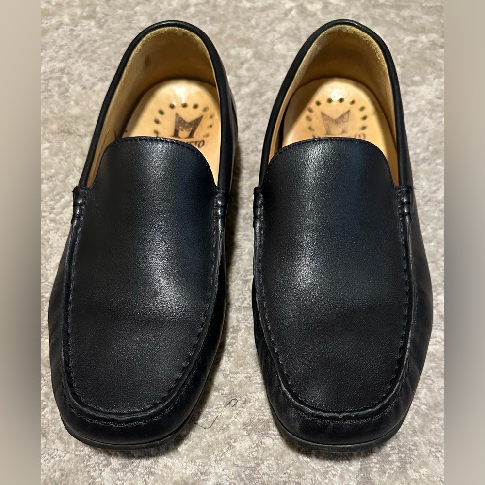 Men’s Mephisto Slip On Cool Air Loafers Black Genuine Leather Size 8 - Picture 5 of 8
